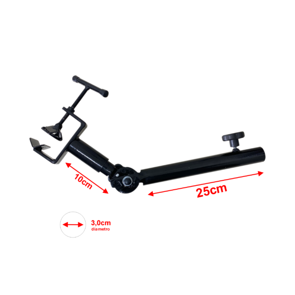 Suporte para Vara de Pesca para Borda de Barco Preto Reforçado - Image 2